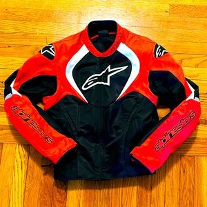 Motorcycle jacket alpinestars with pads